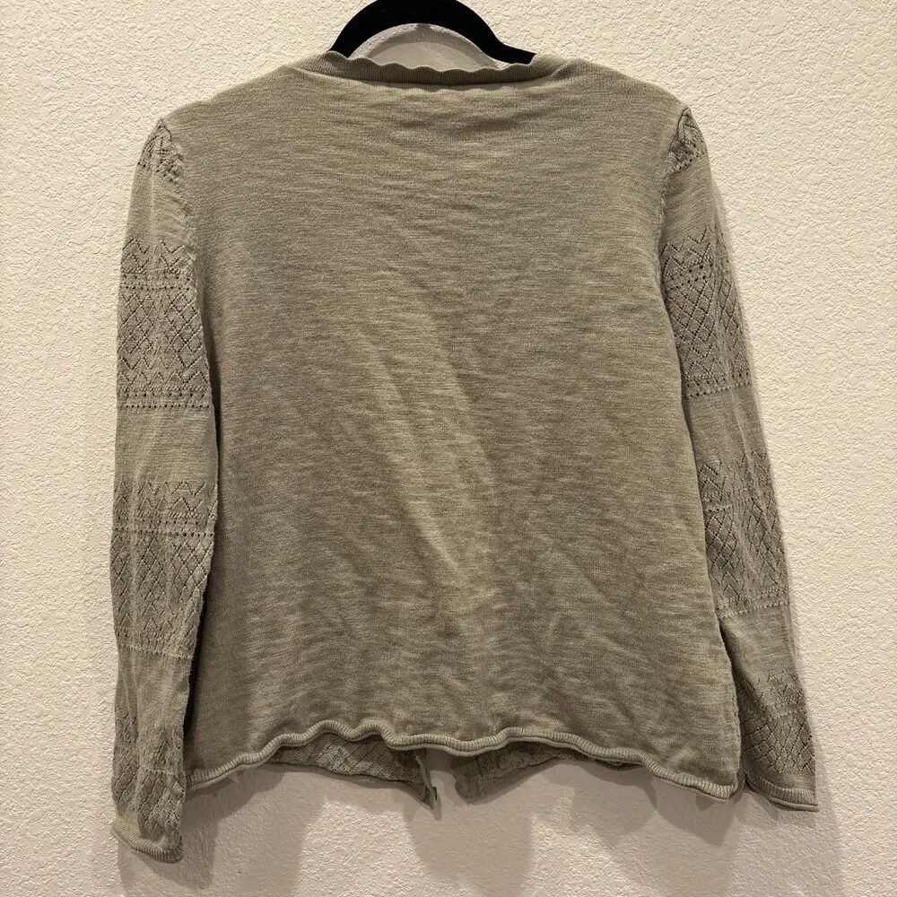 Frye Knit Button Front Cardigan Sweater – Sage Green (XL) - Picture 7 of 7